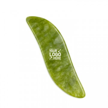 S Shape Nature Jade Stone Gua sha Scraping Tool